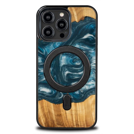Husa BeWood Lemn Natural si Rasina, Unicat, Iphone 15 Pro Max -Albastru-Aer Husa BeWood Lemn Natural si Rasina, Unicat, Iphone 15 Pro Max -Albastru-Aer