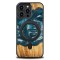 Husa BeWood Lemn Natural si Rasina, Unicat, Iphone 14 -Albastru-Aer Husa BeWood Lemn Natural si Rasina, Unicat, Iphone 14 -Albastru-Aer
