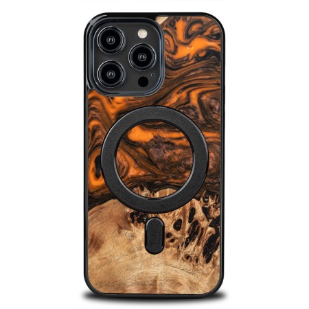 Husa BeWood Lemn Natural si Rasina, Unicat, Iphone 15 Pro Max -Portocaliu Husa BeWood Lemn Natural si Rasina, Unicat, Iphone 15 Pro Max -Portocaliu