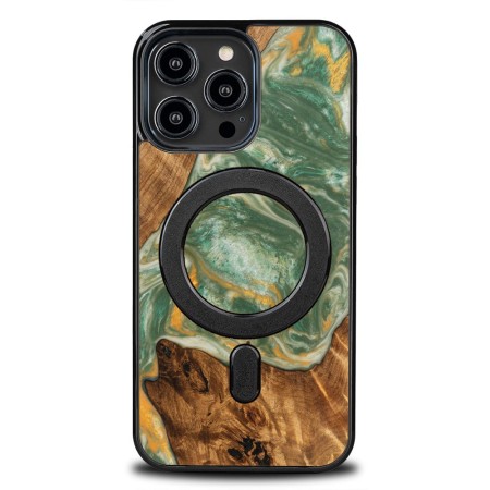 Husa BeWood Lemn Natural si Rasina, Unicat, Iphone 15 Pro Max -Verde- Apa Husa BeWood Lemn Natural si Rasina, Unicat, Iphone 15 Pro Max -Verde- Apa