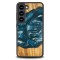 Husa BeWood Lemn Natural si Rasina, Unicat, Samsung S23 -Albastru-Aer Husa BeWood Lemn Natural si Rasina, Unicat, Samsung S23 -Albastru-Aer