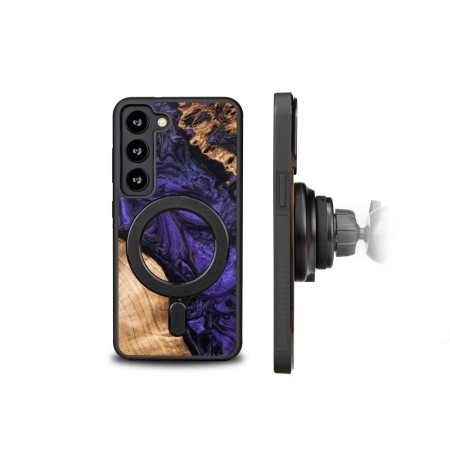 Husa BeWood Lemn Natural si Rasina, Unicat, Samsung S23 -Mov Husa BeWood Lemn Natural si Rasina, Unicat, Samsung S23 -Mov