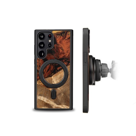 Husa BeWood Lemn Natural si Rasina, Unicat, Samsung S23 Ultra -4 Elemente- Foc Husa BeWood Lemn Natural si Rasina, Unicat, Samsung S23 Ultra -4 Elemente- Foc