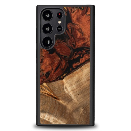 Husa BeWood Lemn Natural si Rasina, Unicat, Samsung S23 Ultra -4 Elemente- Foc Husa BeWood Lemn Natural si Rasina, Unicat, Samsung S23 Ultra -4 Elemente- Foc