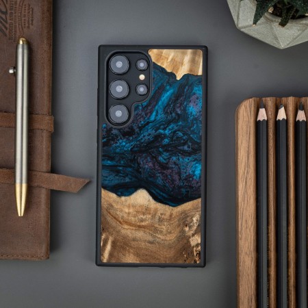 Husa BeWood Lemn Natural si Rasina, Unicat, Samsung S24 Ultra -Planeta- Neptun Husa BeWood Lemn Natural si Rasina, Unicat, Samsung S24 Ultra -Planeta- Neptun