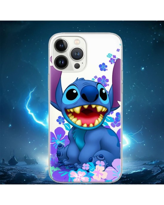 Husa de Protectie Silicon Disney Stich Transparenta Iphone 13 Pro Max Originala