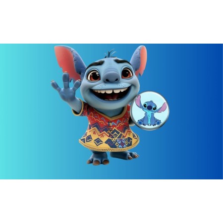 Boxa Portabila Fara Fir Stich Disney Albastru 3W Boxa Portabila Fara Fir Stich Disney Albastru 3W