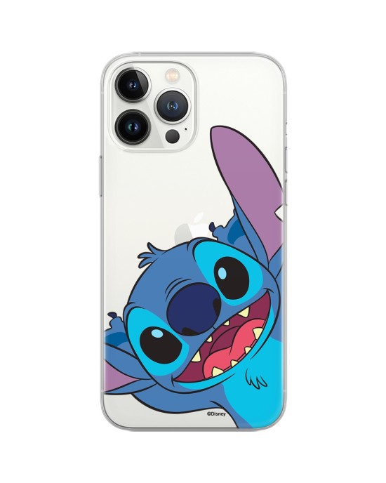 Husa de Protectie Silicon Disney Stich Transparenta Iphone 15 Pro Originala