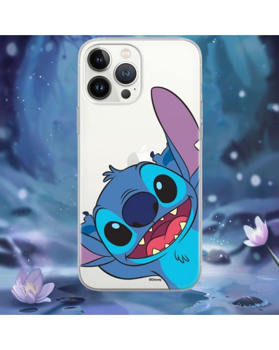 Husa de Protectie Silicon Disney Stich Transparenta Iphone 15 Plus Originala