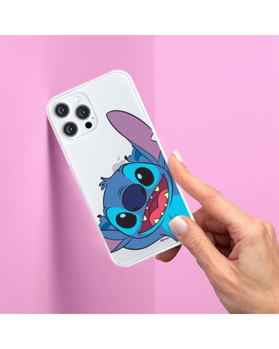 Husa de Protectie Silicon Disney Stich Transparenta Iphone 15 Plus Originala