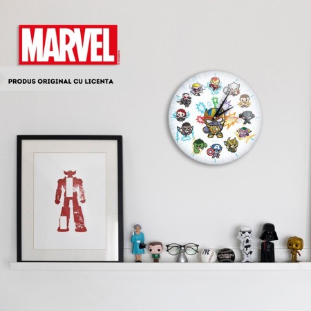 Ceas de Perete cu Licenta Super Eroi Marvel Avengers-Multicolor Ceas de Perete cu Licenta Super Eroi Marvel Avengers-Multicolor