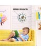 Ceas de Perete Marvel Avengers Multicolor din Sticla, Decorat cu Super Eroi in Stil Chibi, Ideal pentru Copii si Fanii Marvel.