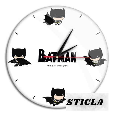 Ceas de Perete cu Licenta Batman-Alb