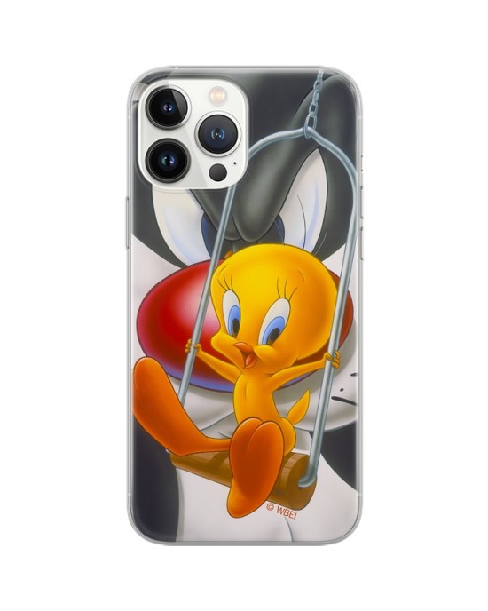 Husa de Protectie Silicon Tweety-Loney Tunes Iphone 15 Pro-Originala 