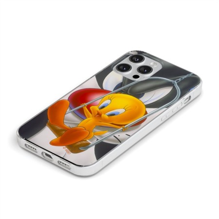 Husa de Protectie Silicon Tweety-Loney Tunes Iphone 15 -Originala  Husa de Protectie Silicon Tweety-Loney Tunes Iphone 15 -Originala
