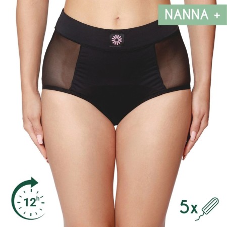 Chiloti menstruali Nanna+ -Talie Inalta Negru Chiloti menstruali Nanna+ -Talie Inalta Negru