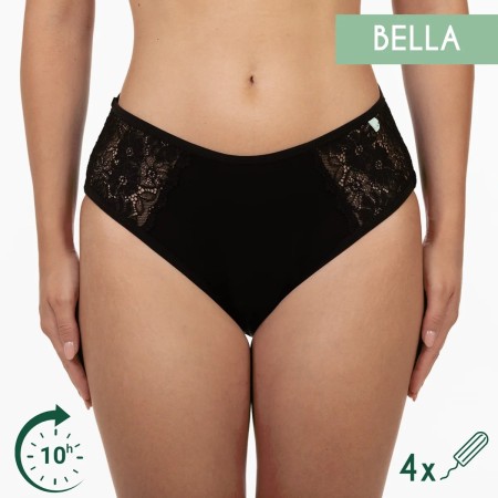 Chiloti menstruali Bella cu dantela, absorbtie moderata si puternica Chiloti menstruali Bella cu dantela, absorbtie moderata si puternica