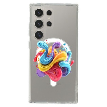 Husa Protectie Silicon MagSafe Design Modern GBG48 Samsung S24 Ultra -Splash Corat 3D Husa Protectie Silicon MagSafe Design Modern GBG48 Samsung S24 Ultra -Splash Corat 3D