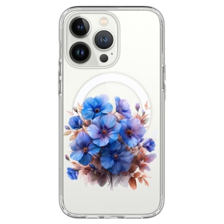 Husa Protectie Silicon MagSafe Design Modern GBG35 -Floare Albastra- Iphone 12/12 Pro Husa Protectie Silicon MagSafe Design Modern GBG35 -Floare Albastra- Iphone 12/12 Pro