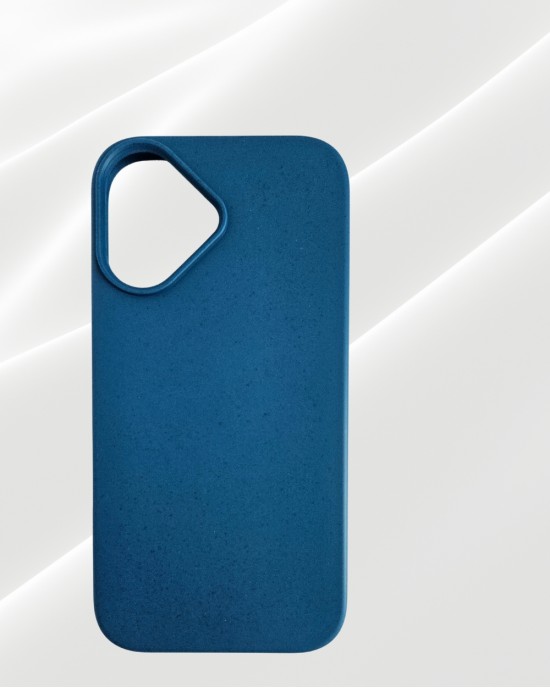 Husa Wheat Bran pentru iPhone 16 Albastru - Protectie Durabila si Ecologica