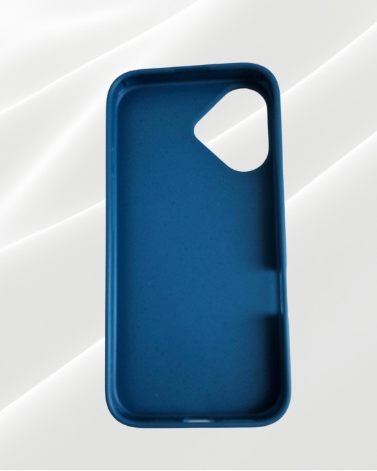 Husa Wheat Bran pentru iPhone 16 Albastru - Protectie Durabila si Ecologica