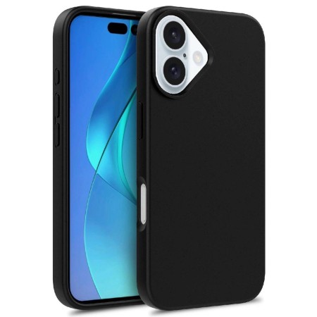Husa Protectie Iphone 16 Ecologica si Durabila -Negru Husa Protectie Iphone 16 Ecologica si Durabila -Negru