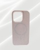 Husa Wheat Bran pentru Iphone 16 Pro Roz- Protectie Durabila si Ecologica