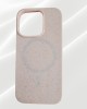 Husa Wheat Bran pentru Iphone 16 Pro Roz- Protectie Durabila si Ecologica