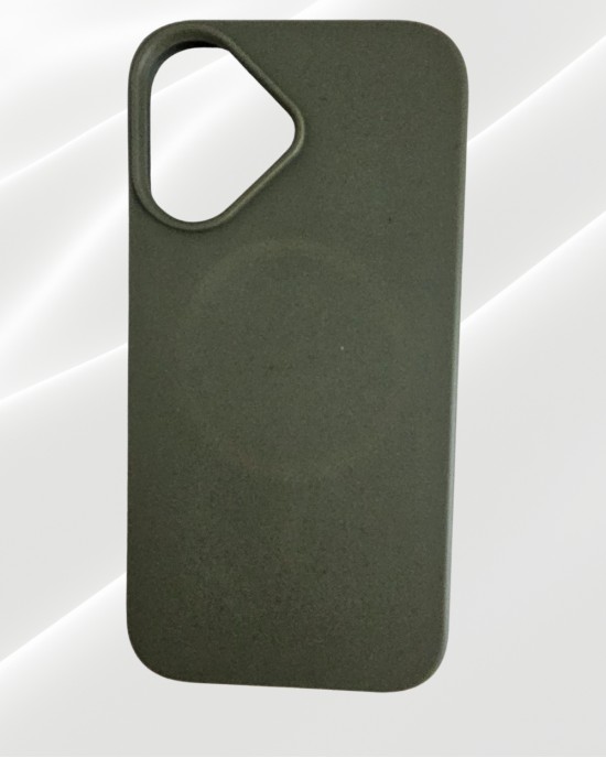 Husa Wheat Bran pentru Iphone 16 Verde - Protectie Durabila si Ecologica