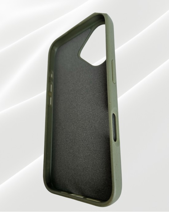 Husa Wheat Bran pentru Iphone 16 Verde - Protectie Durabila si Ecologica