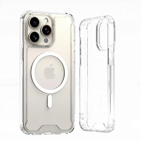 Husa Protectie Armor MagSafe pentru Iphone 16 -Transparenta Husa Protectie Armor MagSafe pentru Iphone 16 -Transparenta