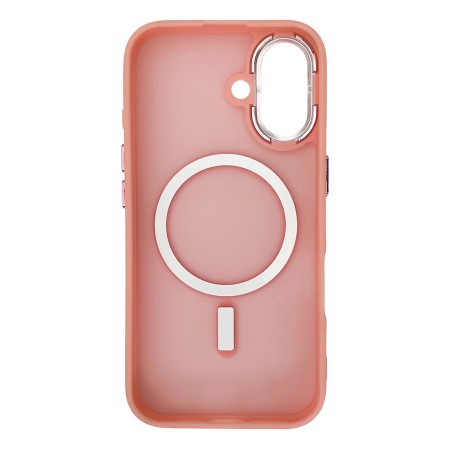 Husa Magnetica Mata Iphone 16 Plus Magsafe -Roz Husa Magnetica Mata Iphone 16 Plus Magsafe -Roz