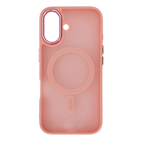 Husa Magnetica Mata Iphone 16 Plus Magsafe -Roz Husa Magnetica Mata Iphone 16 Plus Magsafe -Roz