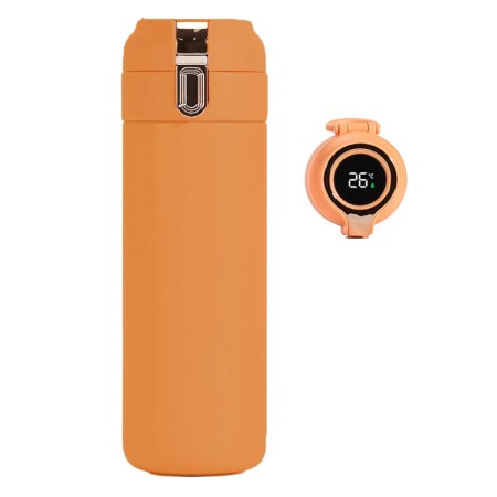 Termos THM1 cu Display Digital, Inel si Indicator de Temperatura din Ionx, 400ml, Portocaliu Termos THM1 cu Display Digital, Inel si Indicator de Temperatura din Ionx, 400ml, Portocaliu