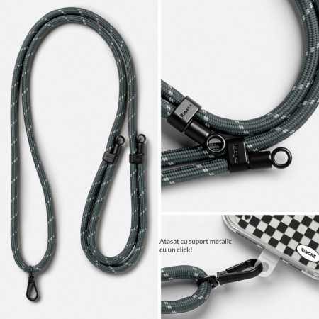 Snur Ringke Ajustabil pentru Husa Telefon -Gri