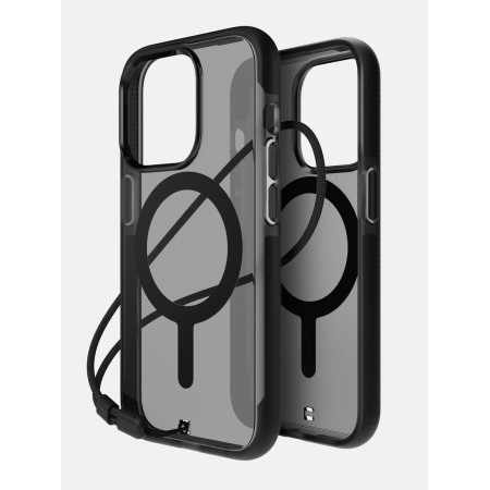 Husa Originala Bodyguardz Ace Pro Magsafe Iphone 15 Pro -Fumurie cu Bumper Negru Husa Originala Bodyguardz Ace Pro Magsafe Iphone 15 Pro -Fumurie cu Bumper Negru