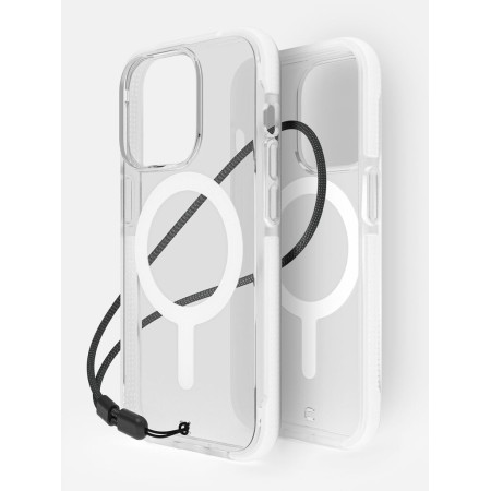 Husa Originala Bodyguardz Ace Pro Magsafe Iphone 15 Pro -Transparenta cu Bumper Alb Husa Originala Bodyguardz Ace Pro Magsafe Iphone 15 Pro -Transparenta cu Bumper Alb