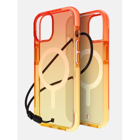 Husa Originala Bodyguardz Ace Pro Magsafe Iphone 15 -Portocaliu cu Bumper Alb  Husa Originala Bodyguardz Ace Pro Magsafe Iphone 15 -Portocaliu cu Bumper Alb