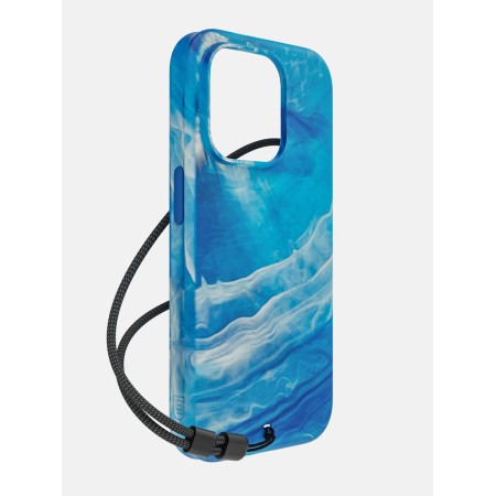 Husa Originala Bodyguardz Carve Marble cu Magsafe pentru  Iphone 15 Pro Max -Alb cu Albastru Husa Originala Bodyguardz Carve Marble cu Magsafe pentru  Iphone 15 Pro Max -Alb cu Albastru