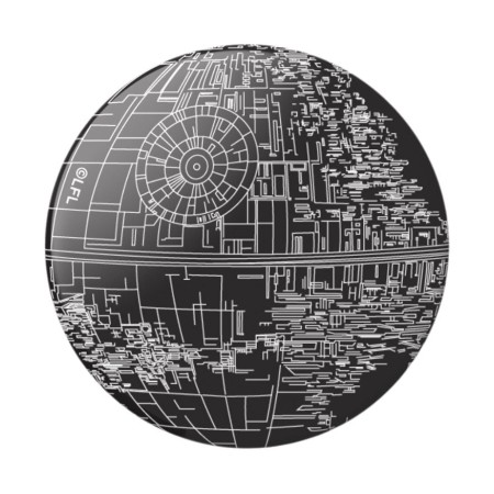 Suport Popsockets Grip Aluminum Death Star Negru-Alb Suport Popsockets Grip Aluminum Death Star Negru-Alb
