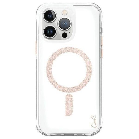 Husa Uniq Coehl Glace Incarcare MagSafe Iphone15 Pro -Sclipici Roz Husa Uniq Coehl Glace Incarcare MagSafe Iphone15 Pro -Sclipici Roz
