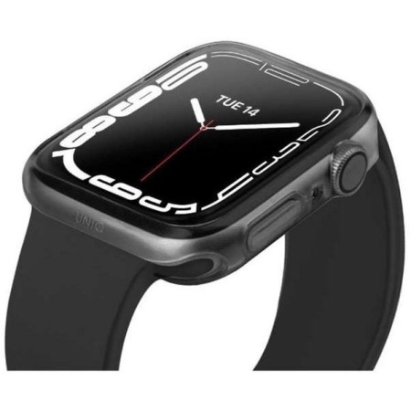 Doua Huse Uniq Glaze Apple Watch Seria 7/8/9 41mm Gri si Transparent Doua Huse Uniq Glaze Apple Watch Seria 7/8/9 41mm Gri si Transparent