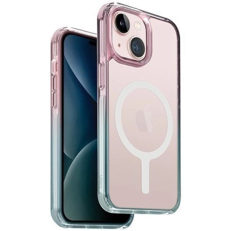Husa Uniq Combat Iphone 15 6.1 Incarcare Magnetica Magclick Albastru-Roz Pudra Husa Uniq Combat Iphone 15 6.1 Incarcare Magnetica Magclick Albastru-Roz Pudra