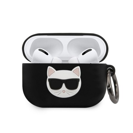 Husa originala Karl Lagerfeld pentru Airpods Pro 2, pisica, negru Husa originala Karl Lagerfeld pentru Airpods Pro 2, pisica, negru