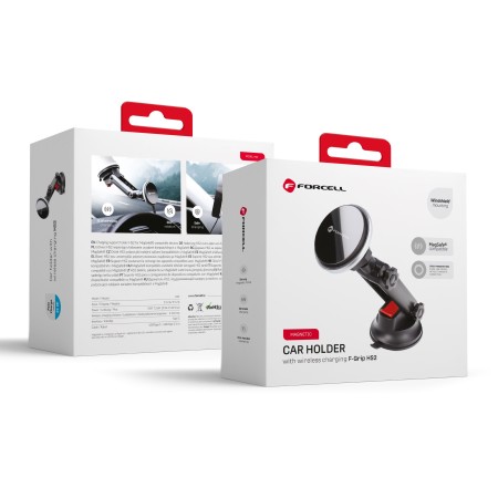 Suport Auto Forcell Multifunctional Parbriz/Bord/Ventilatie Wireless MagSafe 15W HS2 Suport Auto Forcell Multifunctional Parbriz/Bord/Ventilatie Wireless MagSafe 15W HS2