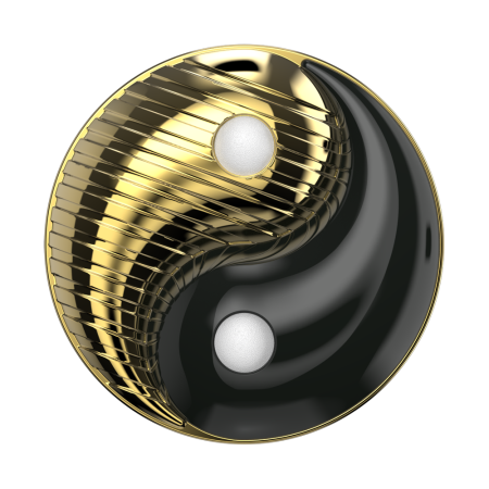 Suport PopSocket Metalic Yin Yang Balance Suport PopSocket Metalic Yin Yang Balance