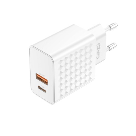 Incarcator Foneng GAN -USB+TIP C PD20W 3A Alb