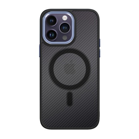 Husa Carbon Magnetica TelProtect pentru Iphone 15 Negru-Mov Husa Carbon Magnetica TelProtect pentru Iphone 15 Negru-Mov