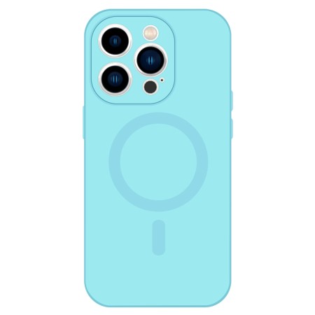 Husa Silicon cu MagSafe TelProtect Iphone 15 Pro Albastru Deschis Husa Silicon cu MagSafe TelProtect Iphone 15 Pro Albastru Deschis