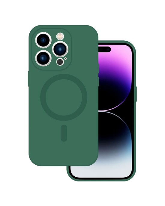 Husa Silicon cu MagSafe TelProtect Iphone 11 Verde